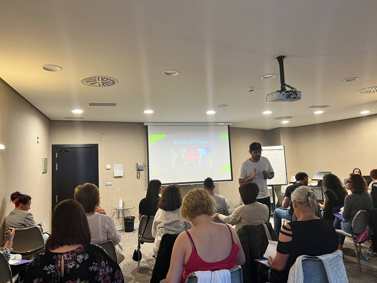 Evento de mario con alumnos